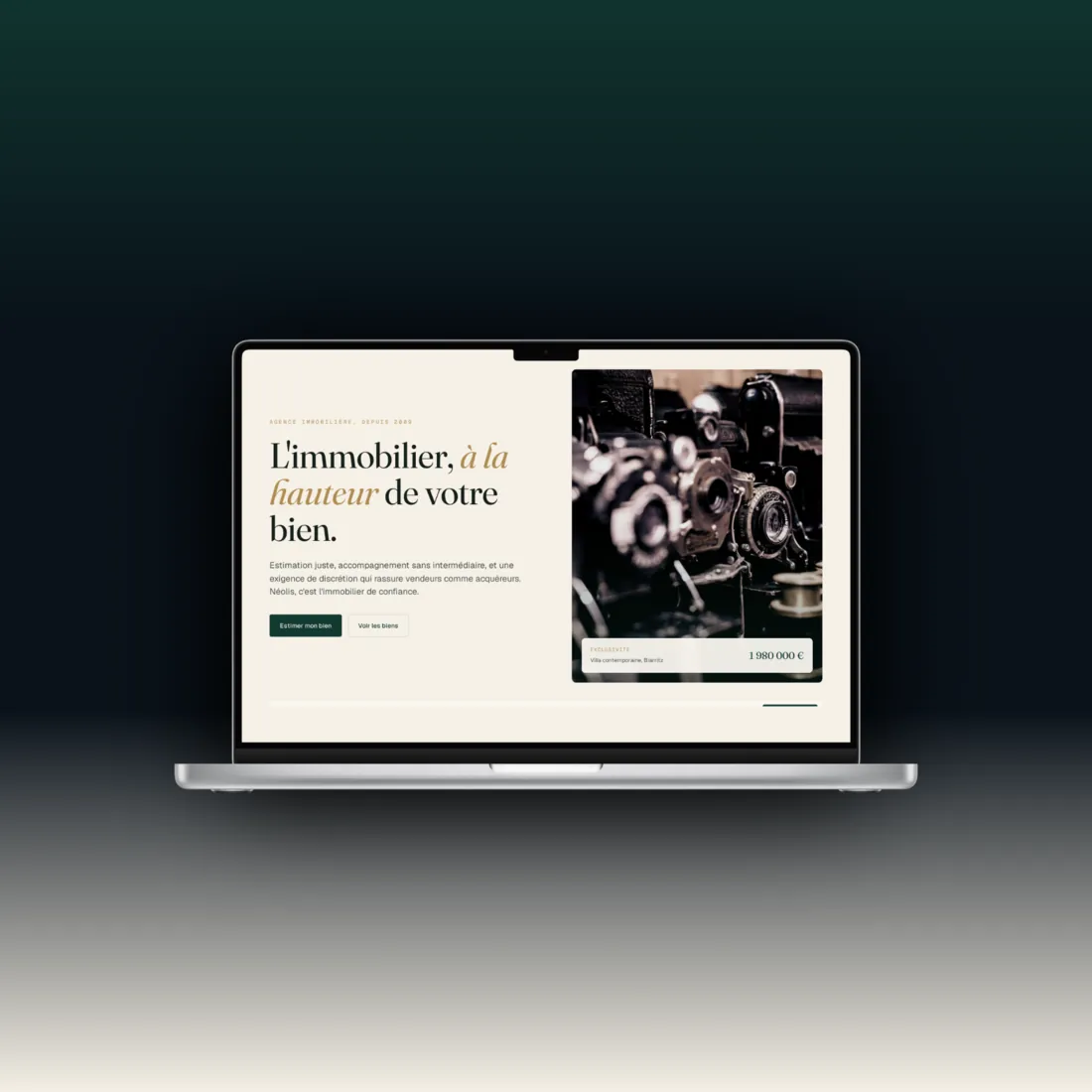 Néolis, site et CRM immobilier