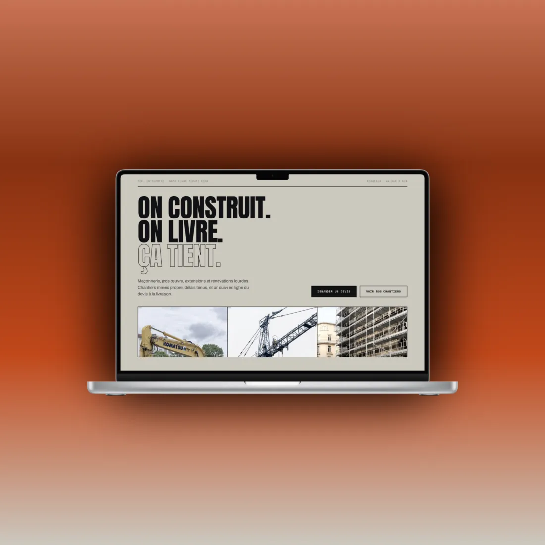 Ouvrage, construction et gros œuvre